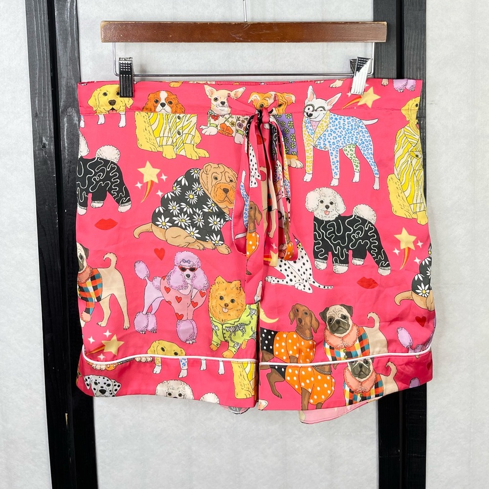 Karen Mabon Pink Dog Print Pajama Top - Picture 4 of 11